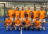 Groepsfoto Nederlands team WK kwalificatie Padel 2022