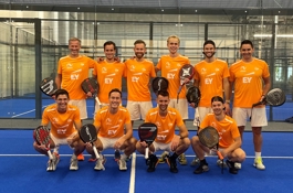 Groepsfoto Nederlands team WK kwalificatie Padel 2022