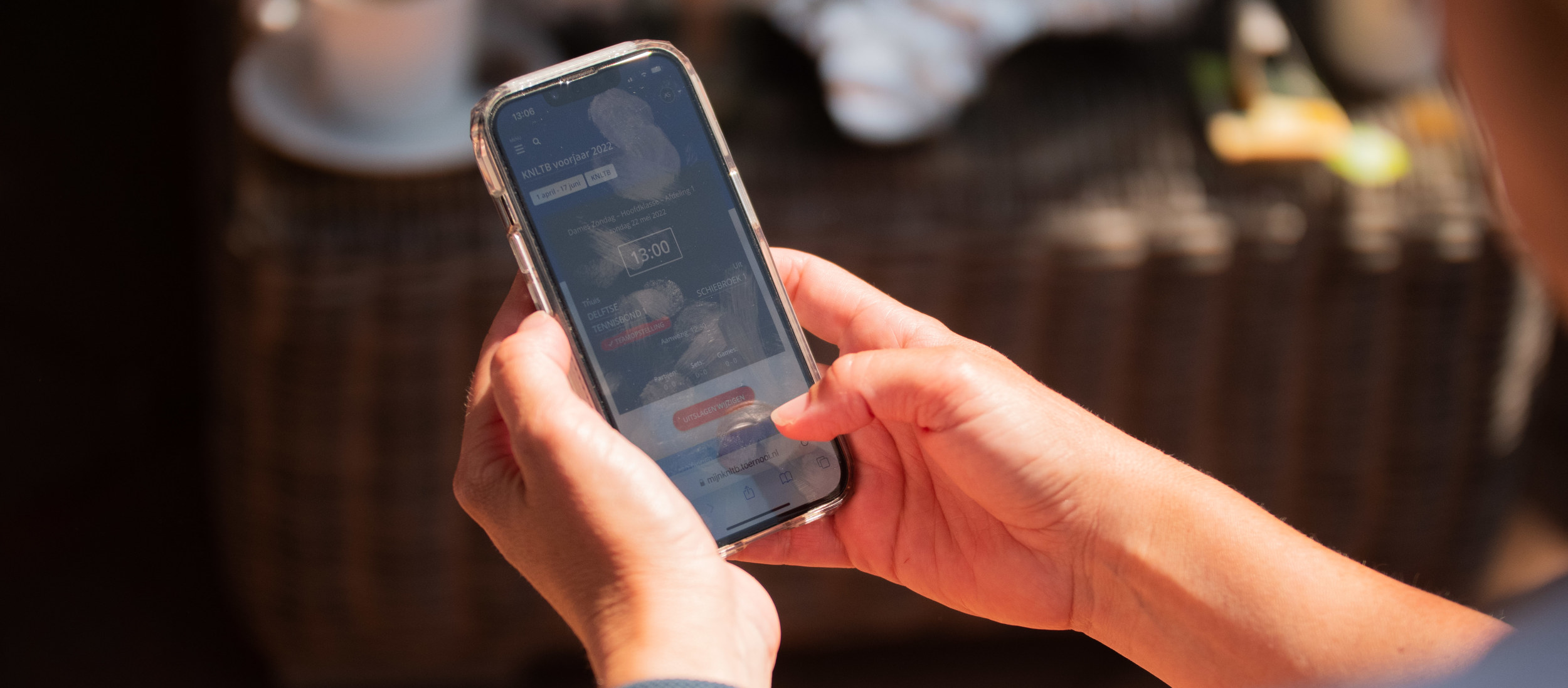 Uitslagen invoeren telefoon