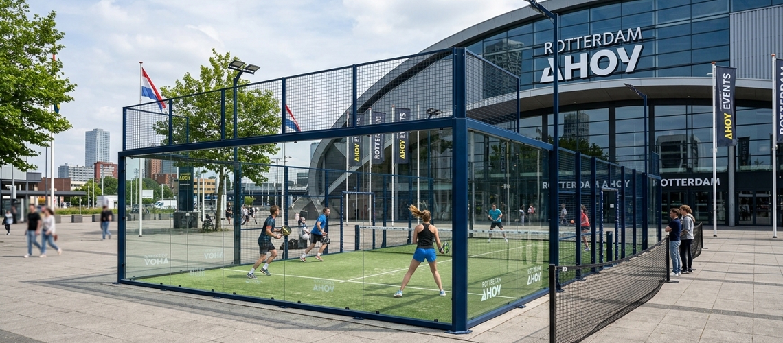 AI afbeelding AHOY Padelkooi