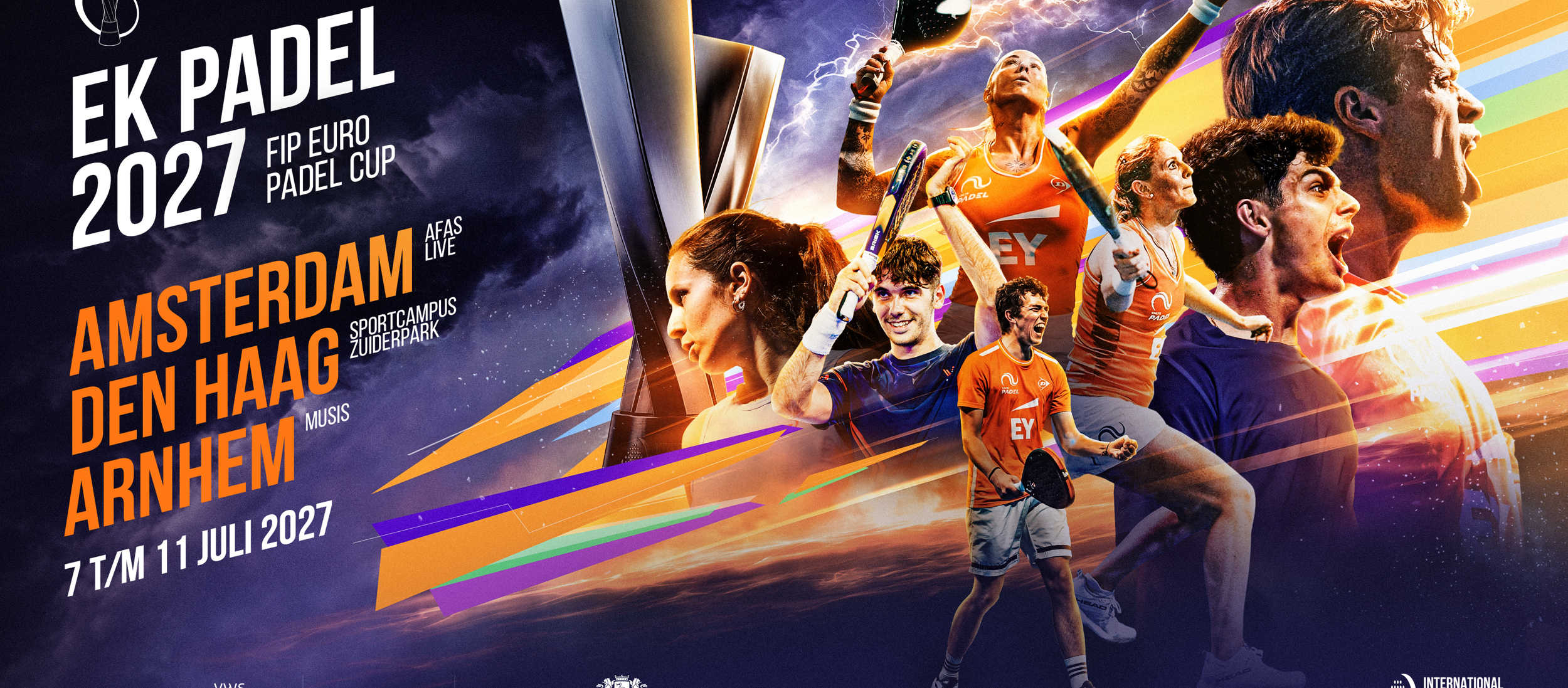 EK Padel 2027 Speelsteden Amsterdam Den Haag Arnhem