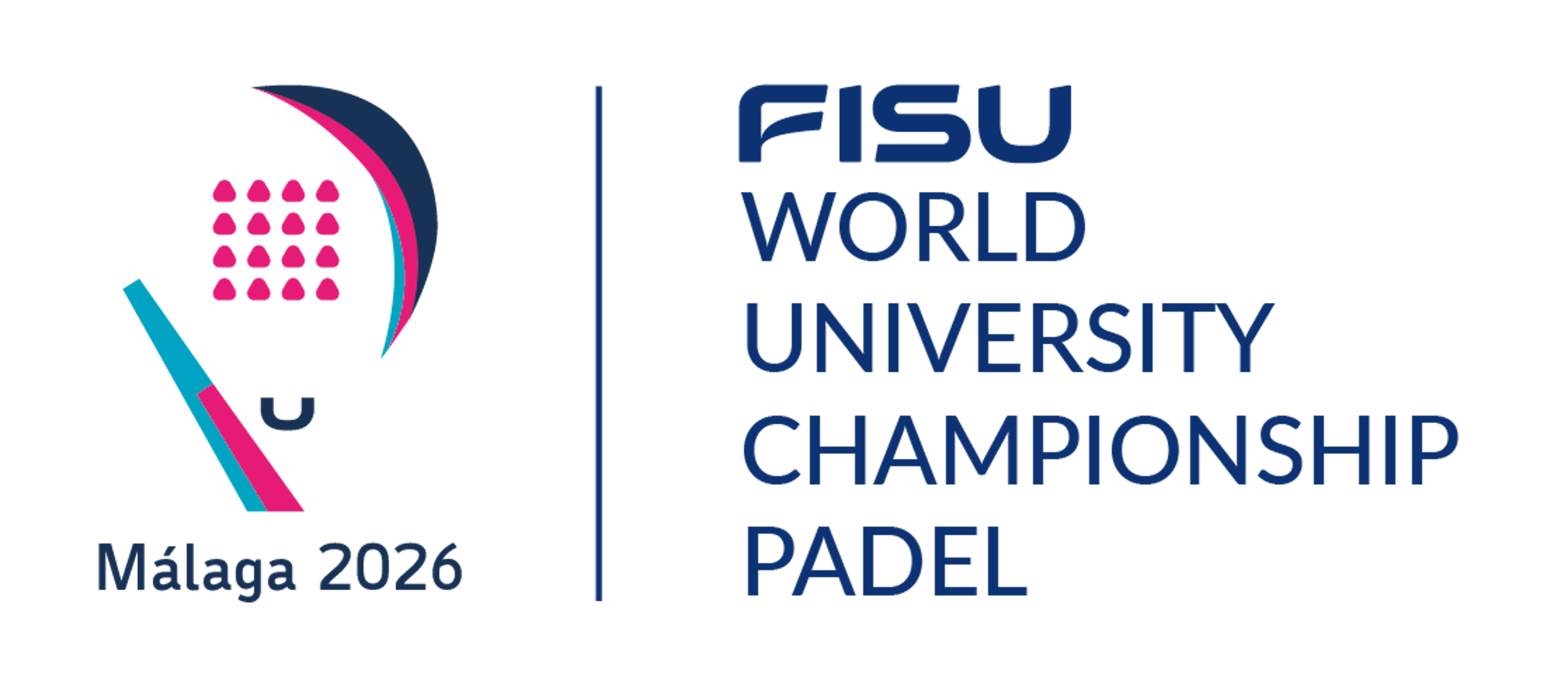 FISU PADEL 2026 MARCA PA╠uDEL 2026 HORIZONTAL